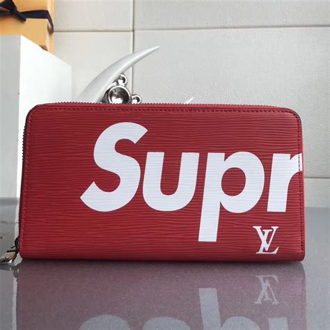 supreme wallet louis vuitton price|supreme wallet black and white.